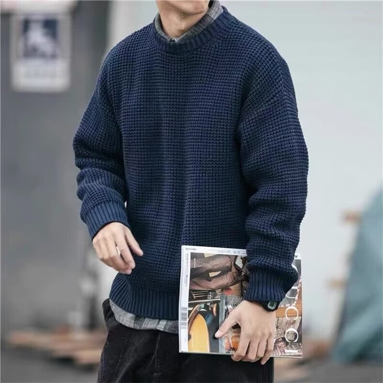 1506-1/MM101/P52圆领毛衣针织衫男潮牌帅气男士气质修身上衣,男装针织衫/毛衣,星座1506-1