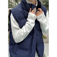 现货5W件冬季三防boxy短款立领棉衣马夹外套男女加厚马甲保暖棉服，男装棉衣，电商A486