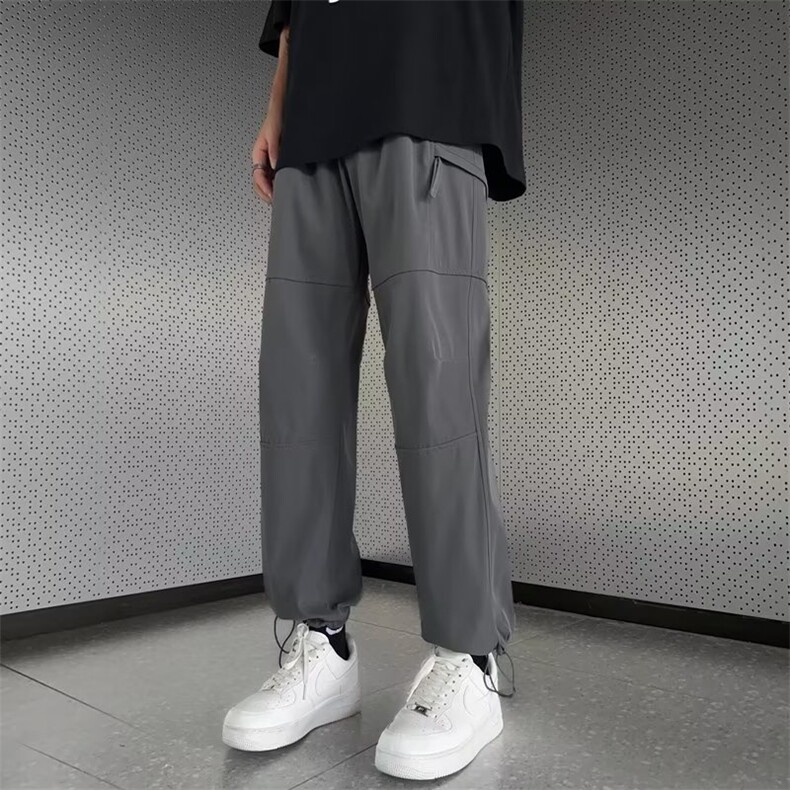 美式工装裤潮牌男复古直筒休闲速干机能vibe抽绳防水显瘦运动长裤，男装工装外套，星座601-1