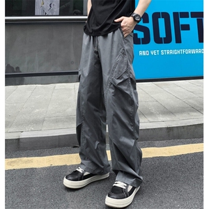 美式速干透气褶皱伞兵冲锋裤工装直筒薄款休闲裤25XK67152特批35图片
