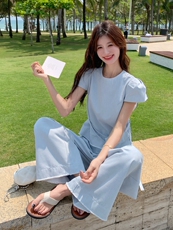 今年流行时尚套装女夏季新款设计感轻薄上衣阔腿裤休闲气质两件套，女装套装/套裙，慧尚2-185