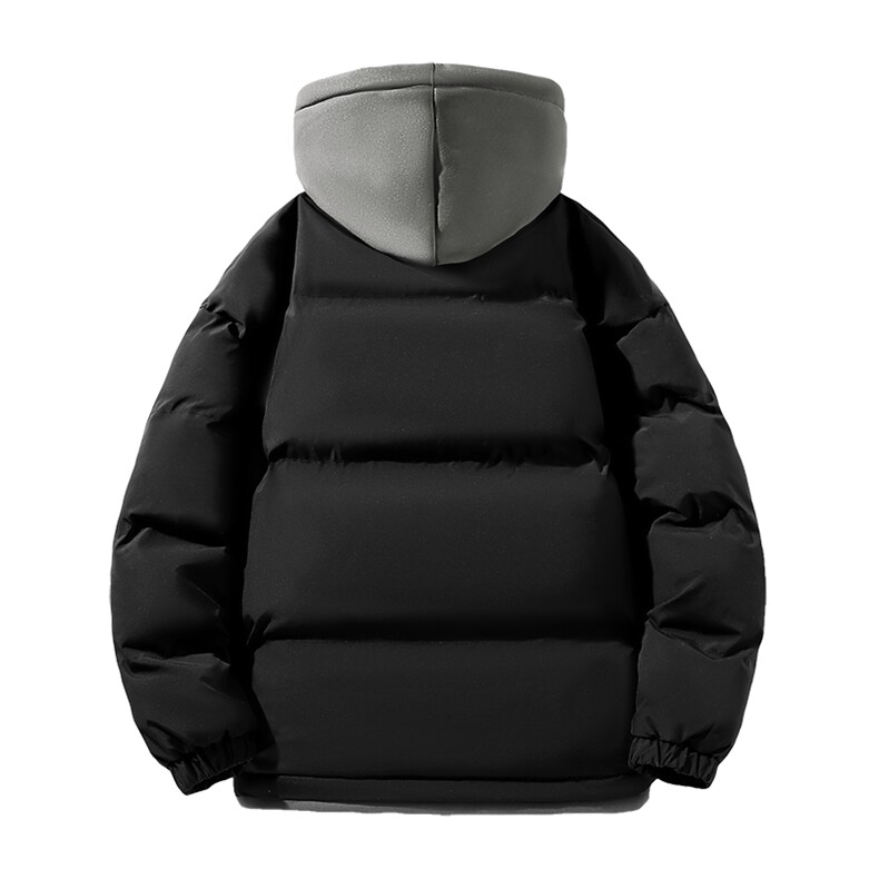 冬季假两件冬季外套韩版连帽加厚棉服运动休闲外套MY5062P-70,男装棉衣,电商A128
