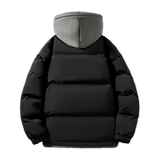 冬季假两件冬季外套韩版连帽加厚棉服运动休闲外套MY5062P-70，男装棉衣，电商A128