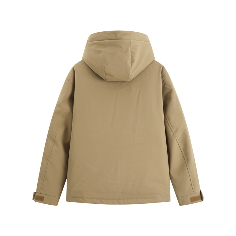 【真正羽绒】90绒带极简港风连帽短款羽绒服LMY65107-P220,男装羽绒服,电商A306