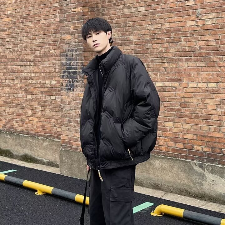 JY333-P78 潮男冬季复古飞行员棉袄子加厚男士立领棉衣 网图图片