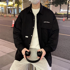工装衬衫式夹克外套男士2024日系宽松休闲潮牌长袖衬衣男2248/P42，男装夹克，星座506