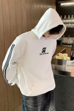 1港风连帽刺绣LOGO袖子三杠织带大码M-5XL卫衣男WY77737P58控78，男装卫衣，星座226-2