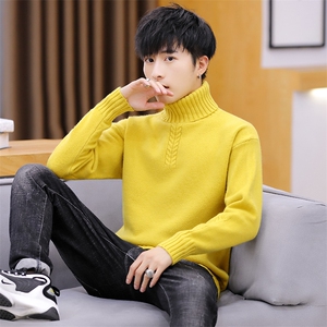 家乐6710高领毛衣男韩版新款秋冬季保暖男生修身潮流针织衫图片