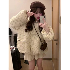 波点棉服