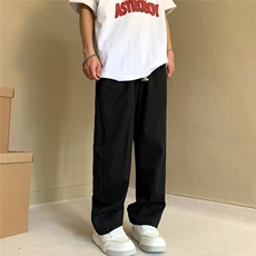 卫裤编织抽绳男女同款阔腿休闲长裤TK27P25，男装休闲裤，星座1116-2