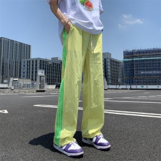 多巴胺秋夏薄款休闲裤男女韩版潮三条杠2024新款ins长裤K5482-P35，男装休闲裤，星座412-3