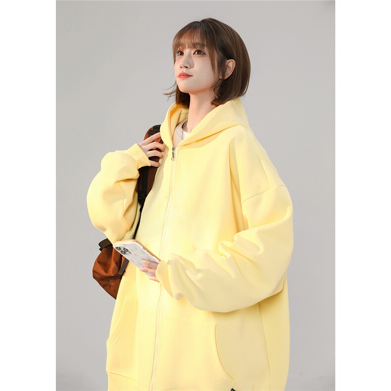 2025秋新抖音得物品质重磅420克男士纯色开衫卫衣WY801P78/控105,男装卫衣,电商A148-1