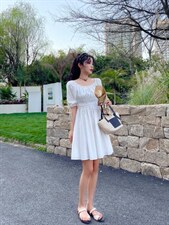 布连衣裙，女装连衣裙，安玖拉