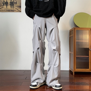 8XL-M 休闲裤男秋冬季加肥加大码西裤高街显瘦拖地裤9026p68控88图片
