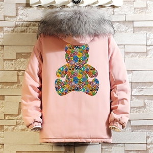MM48222-P130 冬季大毛领棉衣男士大码加厚棉袄男棉服 砖墙图片