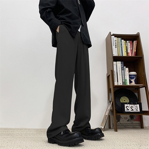 现货西裤男新款春夏季潮牌休闲长裤高街直筒阔腿裤子XK302-P50图片