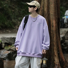 W33男女休闲圆领大码秋装卫衣外套情侣宽松港风文艺学生外衣印花，女装短外套，星座115A-3