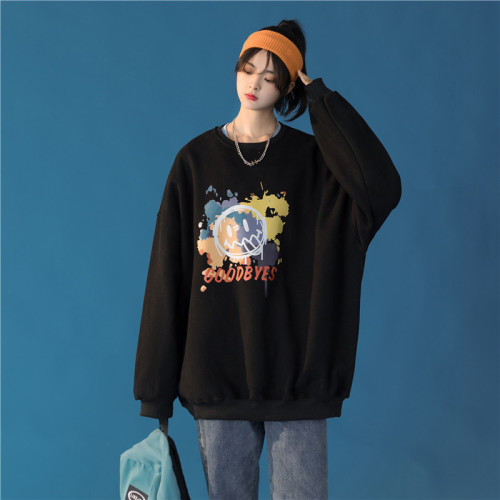 中性21秋装新款圆领套头宽松卫衣潮流情侣男女潮流外套WY086P38,女装短外套,电商D325