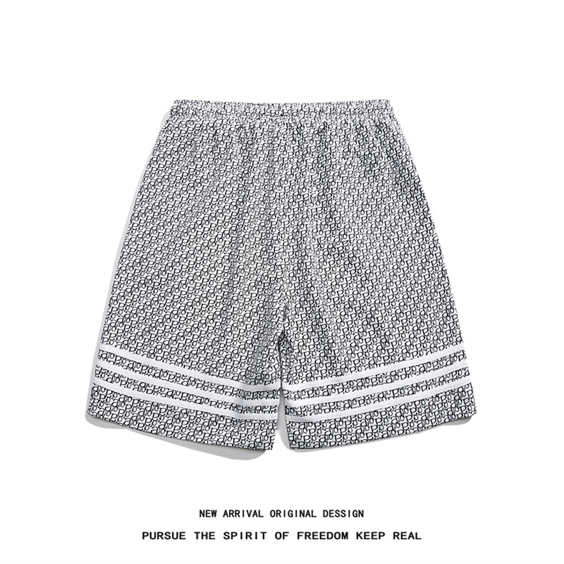 K8076/P25夏季新款时尚冰丝宽松印花短裤男中裤大码休闲短裤中裤,男装休闲裤,电商A141