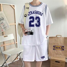 套装男宽松上衣2023春夏新款港风潮流isn情侣五分裤帅气W929-P35,男装休闲套装,星座412-2