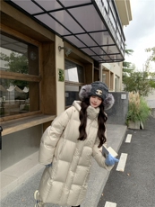 2025瑞2C278-新款泡芙羽绒长款90白鸭绒P325-K498，女装羽绒服，2C278