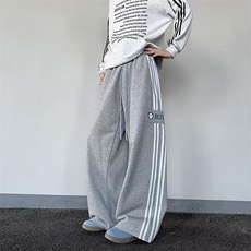 大码裤子男女春秋直筒休闲裤潮装卫裤嘻哈宽松休闲裤子K6725-P51，男装休闲裤，星座412-3