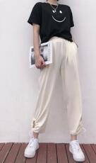 夏季超薄针织哈伦裤，女装，1+1 MAIN ROAD