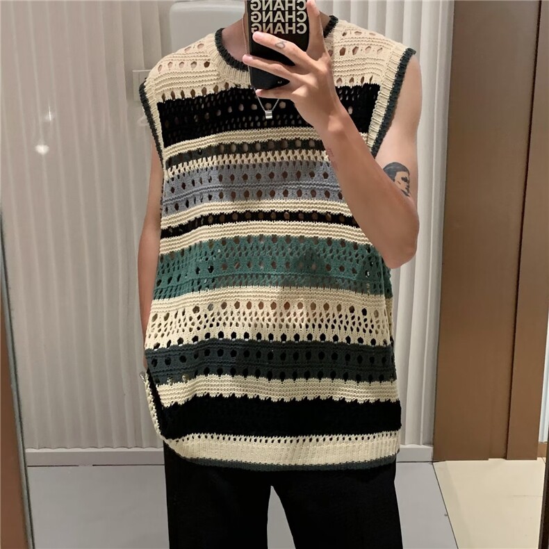 男夏季百搭潮流时尚无袖背心HY40P35,男装背心/马甲,星座1116-2