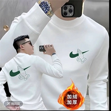 2026印花秋冬卫衣男美式春秋季新款圆领宽松上衣chic港风潮流打底，男装T恤，星座715-4
