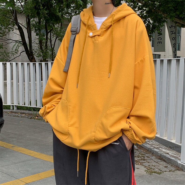XZ213-JK008-P75控88港风大码纯色ins高街潮牌简约套头连帽卫衣,男装卫衣,星座213