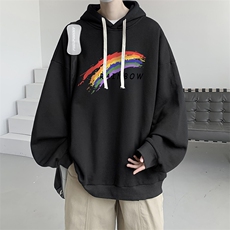 连帽卫衣男大码运动服帽衫外套WY2064-P35加绒款-P40，男装卫衣，电商A040