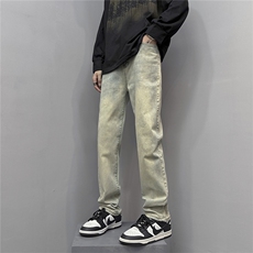 k1040-p48-限价68S-3XL微弹高阶港风中性小脚修身ins牛仔裤，男装牛仔裤，星座116