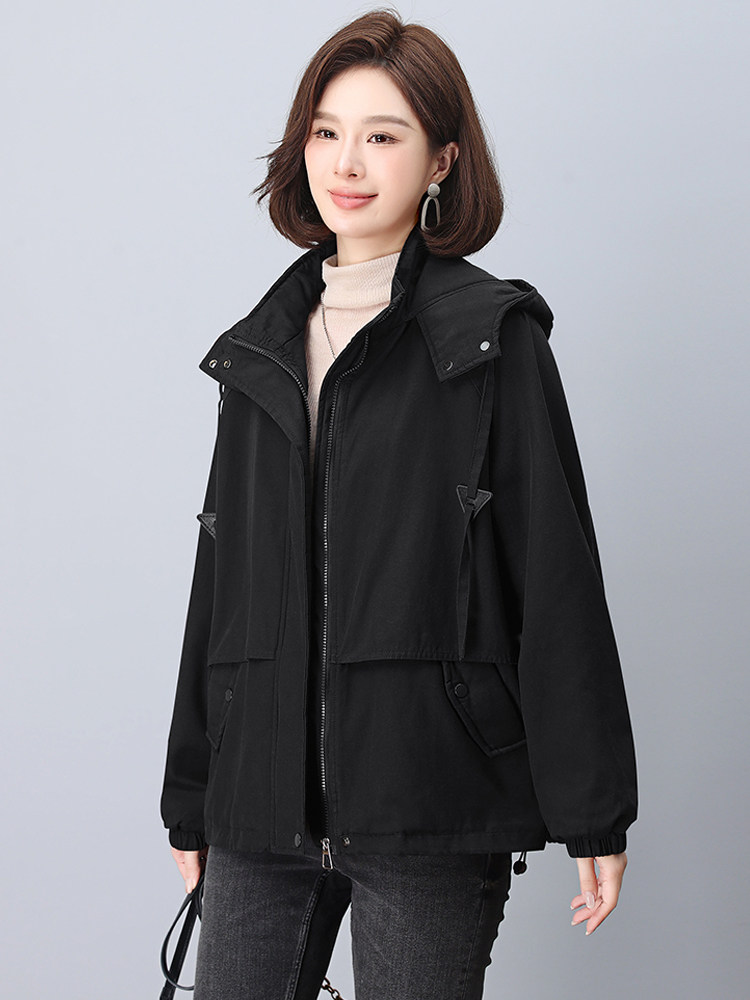 加绒派克服女2024冬季新款宽松大码中年休闲加厚保暖棉衣外套,女装派克服,忆绮罗