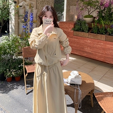 现货！现货！现货！黄色休闲运动风套装2C212-G105-P145-K198，女装套装/套裙，2C212