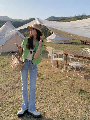 【现货】夏季新品小香不规则短袖，女装，F/TU