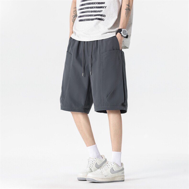 夏季工装短裤男ins潮牌日系休闲百搭潮流痞帅五分裤子DK02512-P45，男装休闲裤，星座308B-2