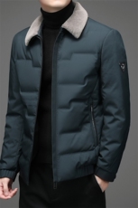 LD615钱塘2020-2秋冬新款中老年男士商务休闲毛领羽绒服外套P240，男装羽绒服，钱塘207-2