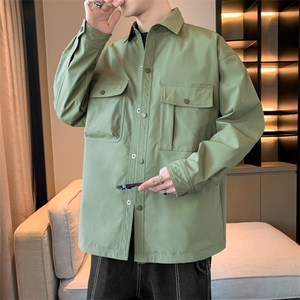 春季新款现货中性风夹克户外纯色衬衫领外套DSA157B-CS02-P55图片