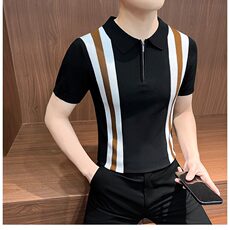 纯色短袖男款2025新款打底衫高级感痞帅商务休闲潮牌半袖上衣T恤，男装T恤，星座506A