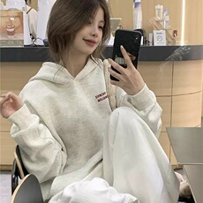 美式hiphop潮牌字母连帽卫衣女银狐绒薄款秋冬季外套WY281，女装短外套，星座516A