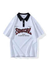 25066-特P40夏季休闲时尚T恤男短袖打底衫学生宽松翻领短袖POLO衫，男装T恤，电商D310B