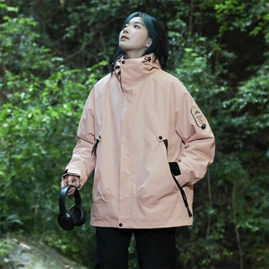 三合一情侣冲锋衣男石墨烯内里户外三防摇粒绒冲锋夹克-P128图片