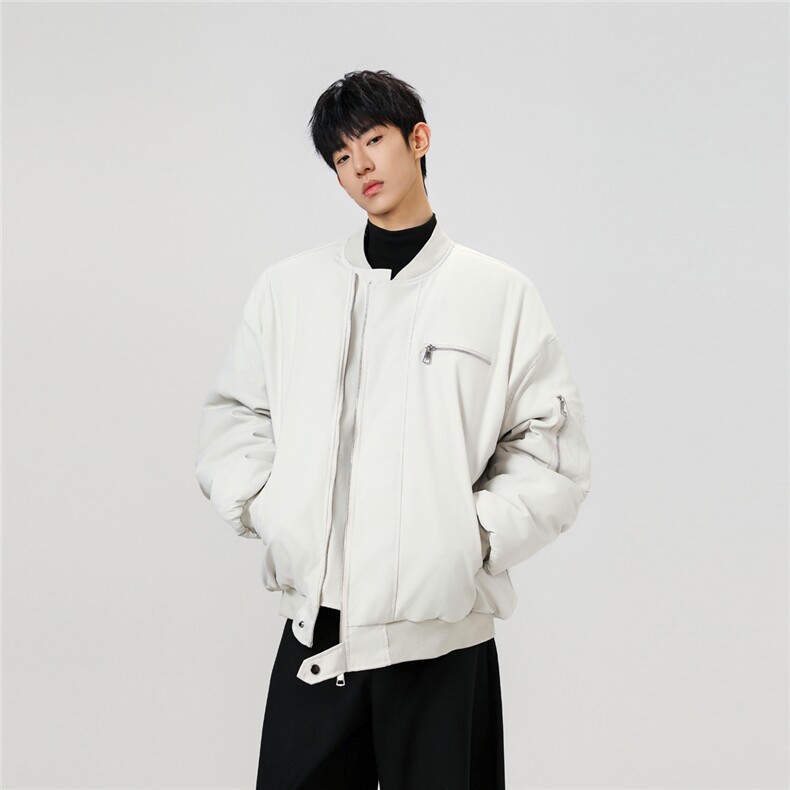 美式潮流棉服男冬季新款复古百搭拉链宽松机车服棉服2307P105,男装棉衣,星座506-1