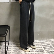 秋季原宿风休闲运动裤宽松直筒阔腿裤长裤男HZ592-特P22不议价，女装休闲裤，四季星座610B