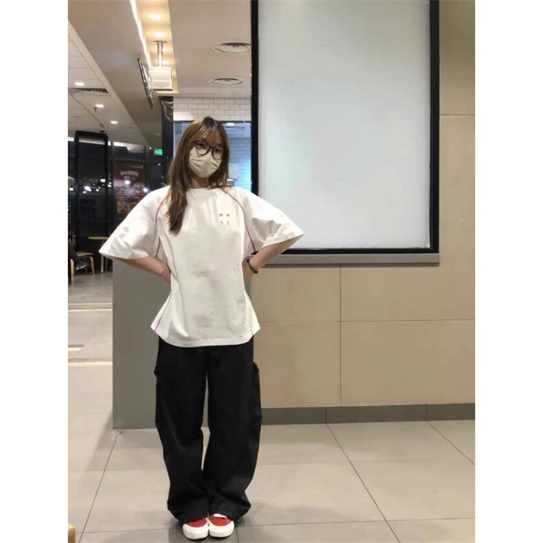 H0819-P35印花+打网纯棉220克休闲宽松短袖t恤,女装T恤,星座617A-2