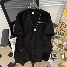 DXX5-P43满天星短袖t恤男士潮牌衣服夏季宽松版男情侣半袖体恤，男装T恤，星座603-2