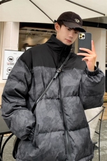 90%白鸭绒羽绒服男冬季美式高街潮牌休闲长款加厚保暖情侣款外套，男装羽绒服，电商A102