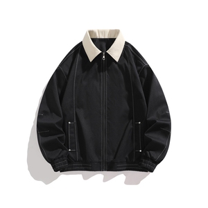 秋季休闲痞帅工装翻领夹克潮流外套得物二开XZ301b-2-JK2585P78图片