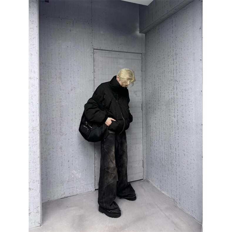立领羽绒棉衣棉服男2024秋冬新款宽松保暖短款面包服M265,男装棉衣,星座1116A（原606A-3）