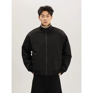 冬季美式拼蛇皮纹PU皮棉衣ing短款保暖夹克座山雕棉服男女款图片